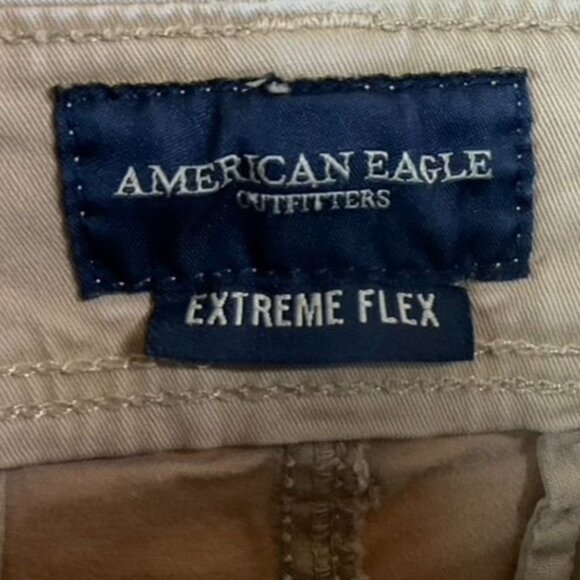 American Eagle Extreme Flex Original Straight Khakis, Men's 30x34, Toasted Almon - Picture 6 of 13